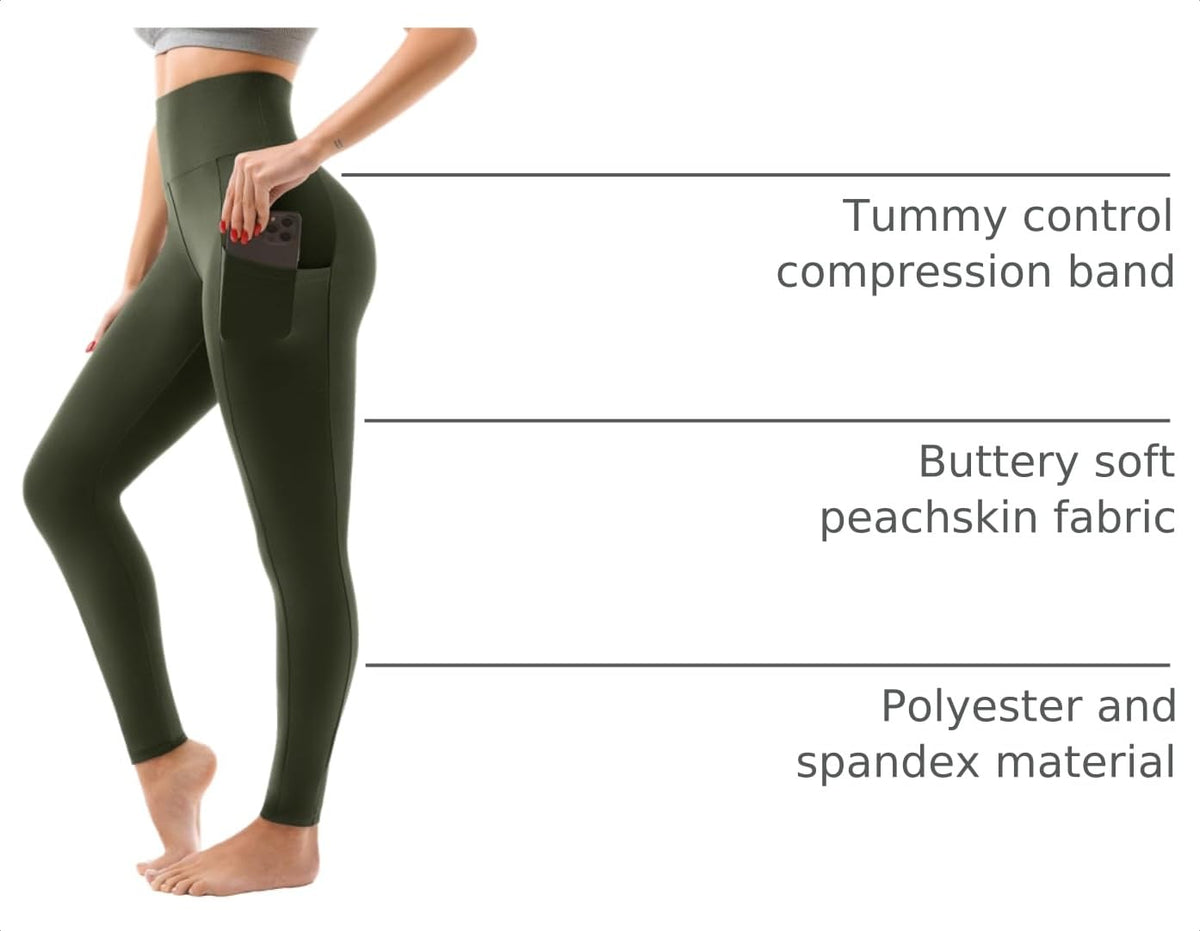 High Waisted Leggings Women with Pockets