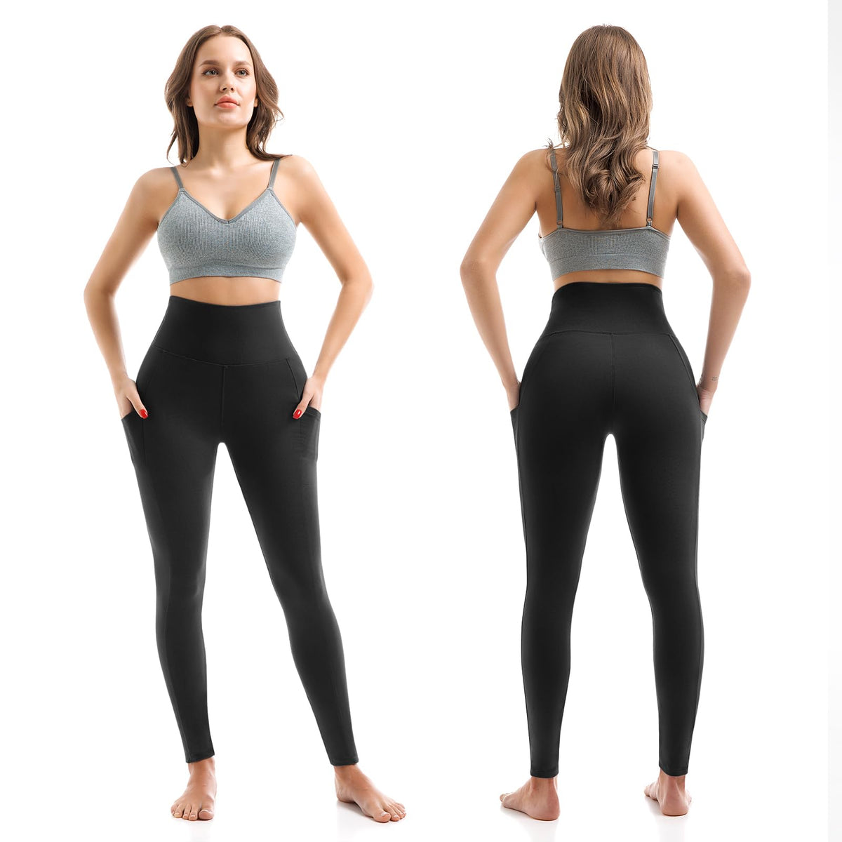 High Waisted Leggings Women with Pockets