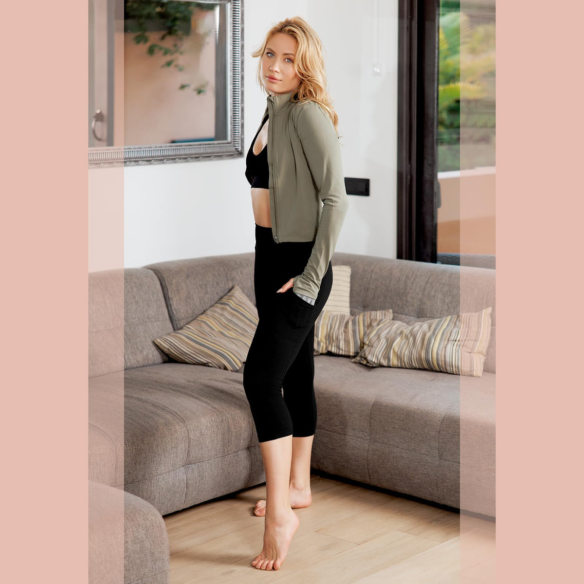 High Waisted Leggings Women with Pockets